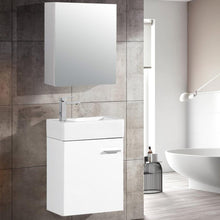 Load image into Gallery viewer, Bathroom Vanity - Colmer 18&quot; Black Single Door One Cabinet, Bathroom Vanity