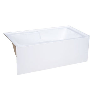 Bathtubs - SM-AB540 Voltaire 60" X 30" Acrylic White, Alcove, Integral, Right-Hand Drain, Apron Bathtub