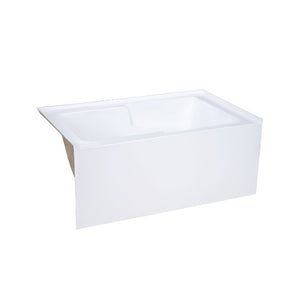 Bathtubs - SM-AB549 Voltaire 54" X 30" Acrylic White, Alcove, Integral, Left-Hand Drain, Apron Bathtub