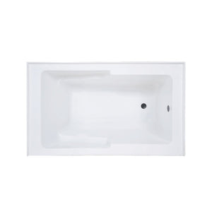 Bathtubs - SM-AB550 Voltaire 54" X 30" Acrylic White, Alcove, Integral, Right-Hand Drain, Apron Bathtub