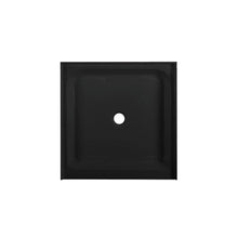 Load image into Gallery viewer, Shower Base - Voltaire SM-SB529 36&quot; X 36&quot; Black Acrylic Single-Threshold, Center Drain, Shower Base