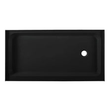 Load image into Gallery viewer, Shower Base - Voltaire SM-SB530 60&quot; X 32&quot; Black Acrylic Single-Threshold Shower Base