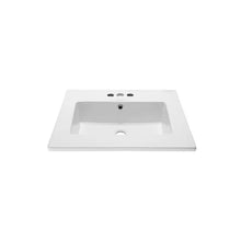 Load image into Gallery viewer, Vanity Top Sink - Square Voltaire 25&quot; Vanity Top Sink With Variant Faucet Openings