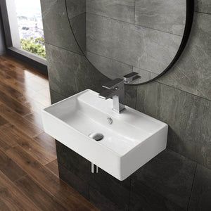 Wall Mount Bathroom Sink - SM-WS318 Clair Ceramic Wall Hung Sink