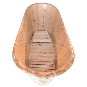 Bathtubs - ALFI Brand AB1105 63" Free Standing Cedar Wooden Bathtub