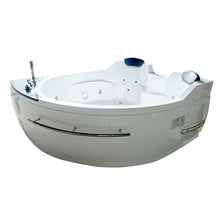 Load image into Gallery viewer, Bathtubs - EAGO AM113ETL 5.5 Ft Corner Acrylic White Whirlpool Bathtub For Two