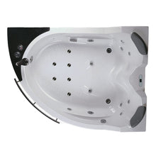 Load image into Gallery viewer, Bathtubs - EAGO AM113ETL 5.5 Ft Corner Acrylic White Whirlpool Bathtub For Two