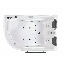 Load image into Gallery viewer, Bathtubs - EAGO AM124ETL 6-Foot Corner Acrylic White Whirlpool Bathtub For Two