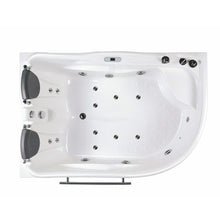 Load image into Gallery viewer, Bathtubs - EAGO AM124ETL 6-Foot Corner Acrylic White Whirlpool Bathtub For Two