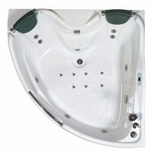 Load image into Gallery viewer, Bathtubs - EAGO AM125ETL 5 Ft Corner Acrylic White Whirlpool Bathtub For Two W Fixtures
