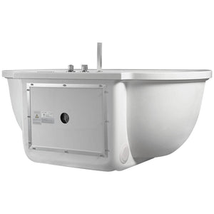 Bathtubs - EAGO AM128ETL 6 Ft Acrylic White Whirlpool Bathtub W Fixtures
