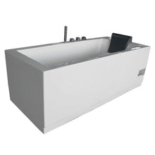 Load image into Gallery viewer, Bathtubs - EAGO AM154ETL Acrylic White Rectangular Whirlpool Bathtub W Fixtures