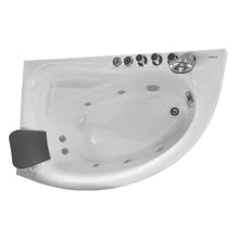 Load image into Gallery viewer, Bathtubs - EAGO AM161-L  5&#39; Single Person Corner White Acrylic Whirlpool Bath Tub - Drain On Left