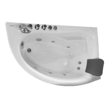 Load image into Gallery viewer, Bathtubs - EAGO AM161-L  5&#39; Single Person Corner White Acrylic Whirlpool Bath Tub - Drain On Left