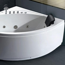 Load image into Gallery viewer, Bathtubs - EAGO AM200  5&#39; Rounded Modern Double Seat Corner Whirlpool Bath Tub With Fixtures