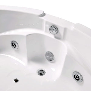 Bathtubs - EAGO AM505ETL 5-Feet Corner Acrylic White Waterfall Whirlpool Bathtub For Two