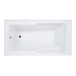 Bathtubs - SM-AB541 Voltaire 60" X 30" Acrylic White, Alcove, Integral, Left-Hand Drain, Apron Bathtub