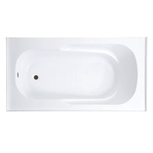 Bathtubs - SM-AB546 Ivy 60" X 30" Alcove Soaking Tub With Apron Skirt Left Hand