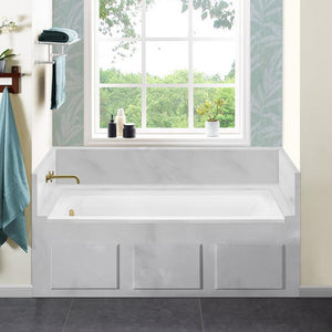 Bathtubs - SM-DB560 Voltaire 60 X 30 In. Acrylic Right-Hand Drain Drop-in Bathtub