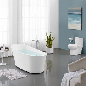 Bathtubs - SM-FB573 Sublime 67" Acrylic Freestanding Soaking Bathtub