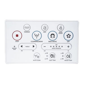 Bidets - Blooming NB-R1570 White Luxury Bidet Seat With Remote Control
