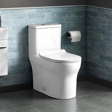 Load image into Gallery viewer, Dual Flush Toilet - SM-1T111 Burdon One Piece Toilet Dual Flush 0.8/1.28 Gpf