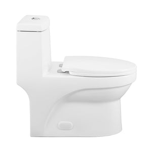 Dual Flush Toilet - SM-1T118 Virage One Piece Elongated Dual Flush Toilet 0.8/1.28 GPF