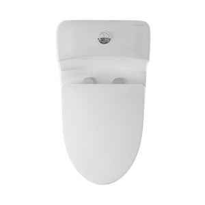 Dual Flush Toilet - SM-1T128 Bastille One-Piece Elongated Dual Flush Toilet 0.8/1.28 Gpf