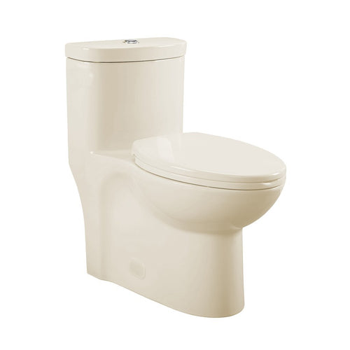 Dual Flush Toilet - SM-1T205BQ Sublime One Piece Elongated Dual Flush Toilet In Bisque