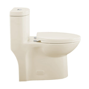 Dual Flush Toilet - SM-1T205BQ Sublime One Piece Elongated Dual Flush Toilet In Bisque