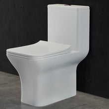 Load image into Gallery viewer, Dual Flush Toilet - SM-1T256 Carre One Piece Elongated Toilet Dual Flush 0.8/1.28 Gpf