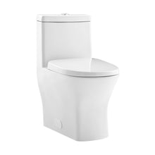 Load image into Gallery viewer, Dual Flush Toilet - SM-1T257 Sublime II Compact One Piece Toilet 24&quot; Long Dual Flush 0.8/1.28 GPF With Side Holes