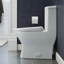 Load image into Gallery viewer, Dual Flush Toilet - SM-1T257 Sublime II Compact One Piece Toilet 24&quot; Long Dual Flush 0.8/1.28 GPF With Side Holes