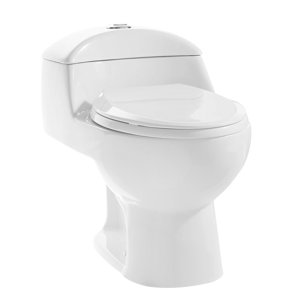 Dual Flush Toilet - SM-1T803 Chateau One Piece Elongated Toilet Dual Flush 0.8/1.28 GPF