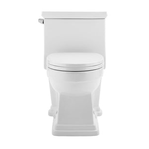 Left Side Flush Toilet - SM-1T114 Voltaire One Piece Elongated Toilet Side Flush 1.28 Gpf