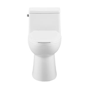 Left Side Flush Toilet - SM-1T121 Avallon One Piece Toilet Side Flush 1.28 Gpf