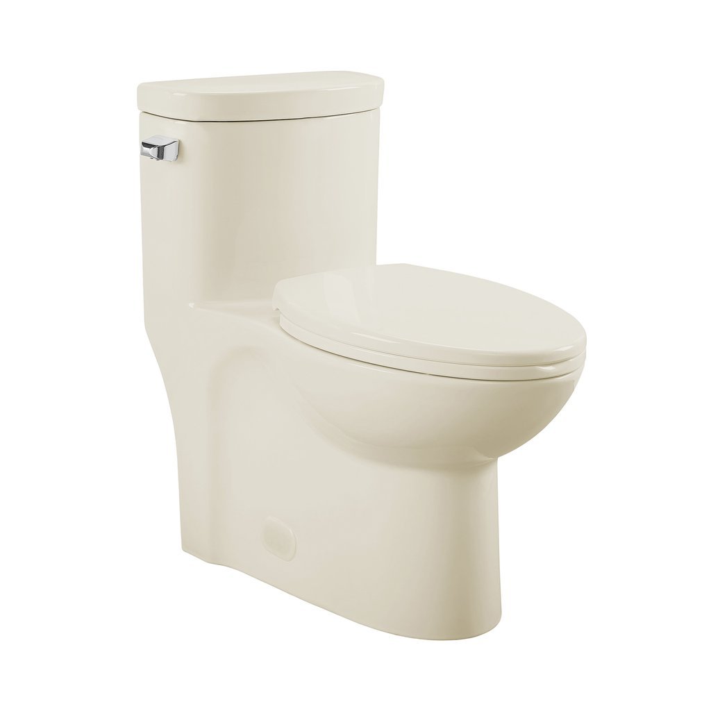 Left Side Flush Toilet - SM-1T206BQ Sublime One Piece Elongated Left Side Flush Handle Toilet In Bisque