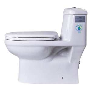 One Piece Toilet - EAGO TB222 Dual Flush One Piece Eco-friendly High Efficiency Low Flush Ceramic Toilet