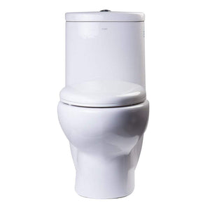 One Piece Toilet - EAGO TB309 Tall Dual Flush One Piece Eco-friendly High Efficiency Low Flush Ceramic Toilet