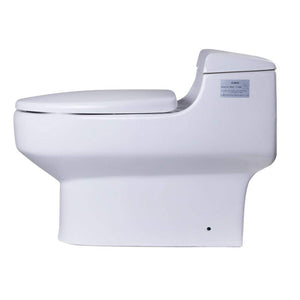 One Piece Toilet - EAGO TB352 One Piece Single Flush Eco-friendly Ceramic Toilet