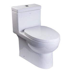 One Piece Toilet - EAGO TB359 Dual Flush One Piece Eco-friendly High Efficiency Low Flush Ceramic Toilet