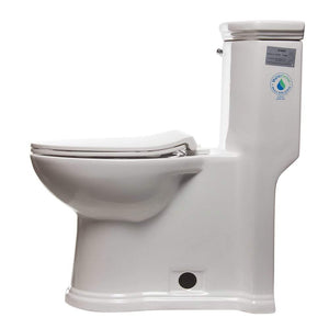 One Piece Toilet - EAGO TB364 ADA Compliant One Piece Single Flush Toilet