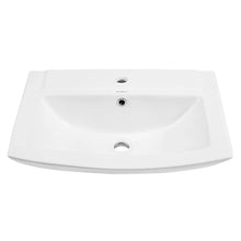 Load image into Gallery viewer, Pedestal Bathroom Sink - SM-PS306 Square Pedestal Ceramic Bathroom Sink With Single Hole Faucet Mount