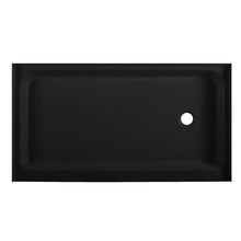 Load image into Gallery viewer, Shower Base - Voltaire SM-SB521 60&quot; X 36&quot; Black Acrylic Single-Threshold Shower Base