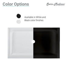 Load image into Gallery viewer, Shower Base - Voltaire SM-SB531 60&quot; X 32&quot; Black Acrylic Single-Threshold Shower Base