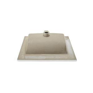 Vanity Top Sink - Square Ceramic Vanity Top 24" With Variant Faucet Openings
