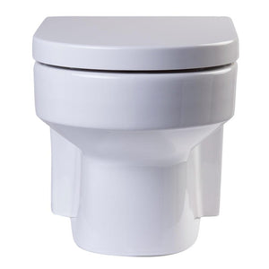 Wall Hung Toilet - EAGO WD101 Round Modern Wall Mount Dual Flush Toilet Bowl