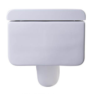 Wall Hung Toilet - EAGO WD333 Square Modern Wall Mount Dual Flush Toilet Bowl