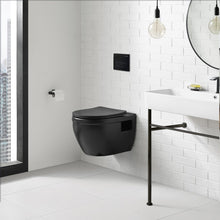 Load image into Gallery viewer, Wall Hung Toilet - SM-WT450MB Ivy Wall Hung Elongated Toilet Bowl In Matte Black 0.8/1.28 GPF Dual Flush