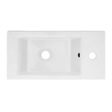 Load image into Gallery viewer, Wall Mount Bathroom Sink - SM-WS316 19.5&quot; X 10&quot; Rectangular Ceramic Wall Hung Sink With Right Side Faucet Mount